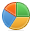 Pie chart, graph, statistics CornflowerBlue icon