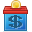 Saving, moneybox Teal icon