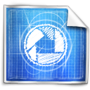 Picasa, Blue print CornflowerBlue icon