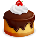 food, cake, Dessert Maroon icon