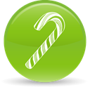 christmas, Candy YellowGreen icon