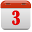 Calendar, 17, button Gainsboro icon