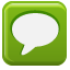 Chat, button OliveDrab icon