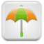 button, Umbrella, weather, 49 Gainsboro icon