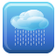 60, button, weather, Rain SkyBlue icon