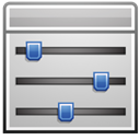 program, sliders Silver icon