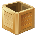 Box, wooden Sienna icon