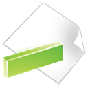green, document, Minus Black icon