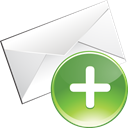 envelope, Email, plus WhiteSmoke icon