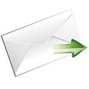 Forward, Email Black icon