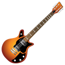 Orange, guitar Black icon