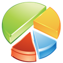 statistics, chart, pie SandyBrown icon