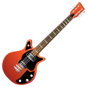 guitar, red Black icon