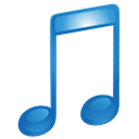 sound, music, Blue, itunes Black icon