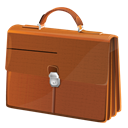 suitcase, carreer, Briefcase SaddleBrown icon