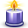Blue, Candle Gold icon