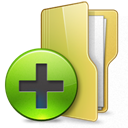 Folder, Add DarkKhaki icon