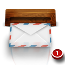 wooden, mail, Email WhiteSmoke icon