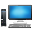 Desktop, Computer, pc Black icon