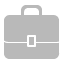 job, Briefcase, case, travel, career, suitcase Silver icon