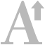 Font, Up Silver icon