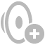 Up, volume Silver icon