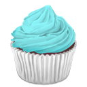 Cyan, cupcake SkyBlue icon