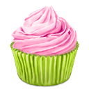 cupcake, pinky YellowGreen icon