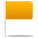 flag, yellow Orange icon