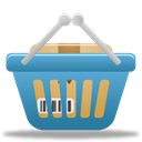 shopping, Basket, Full SteelBlue icon
