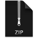 Zip Black icon