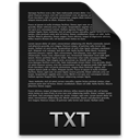 Txt Black icon