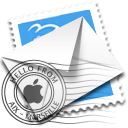 Email, mail, envelope, Stamp WhiteSmoke icon
