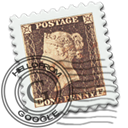 Stamp, gmail, England, Email Black icon