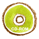 Cdrom, natsu YellowGreen icon