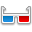 3d, Glasses DarkGray icon