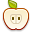 Apple, half Icon
