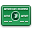 Amex, card, green SeaGreen icon