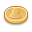 coin, single, gold SandyBrown icon