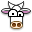 cow, fatcow Black icon