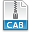 File, Cab, Extension WhiteSmoke icon