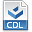 File, Cdl, Extension SteelBlue icon