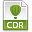 Cdr, Extension, File OliveDrab icon
