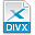 Extension, Divx, File DarkCyan icon