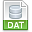 File, Extension, Dat DarkGray icon