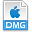 dmg, Extension, File DodgerBlue icon