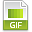 Extension, Gif, File YellowGreen icon