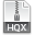 Extension, hqx, File DimGray icon