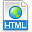 html, Extension, File Icon