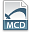mcd, Extension, File Gainsboro icon